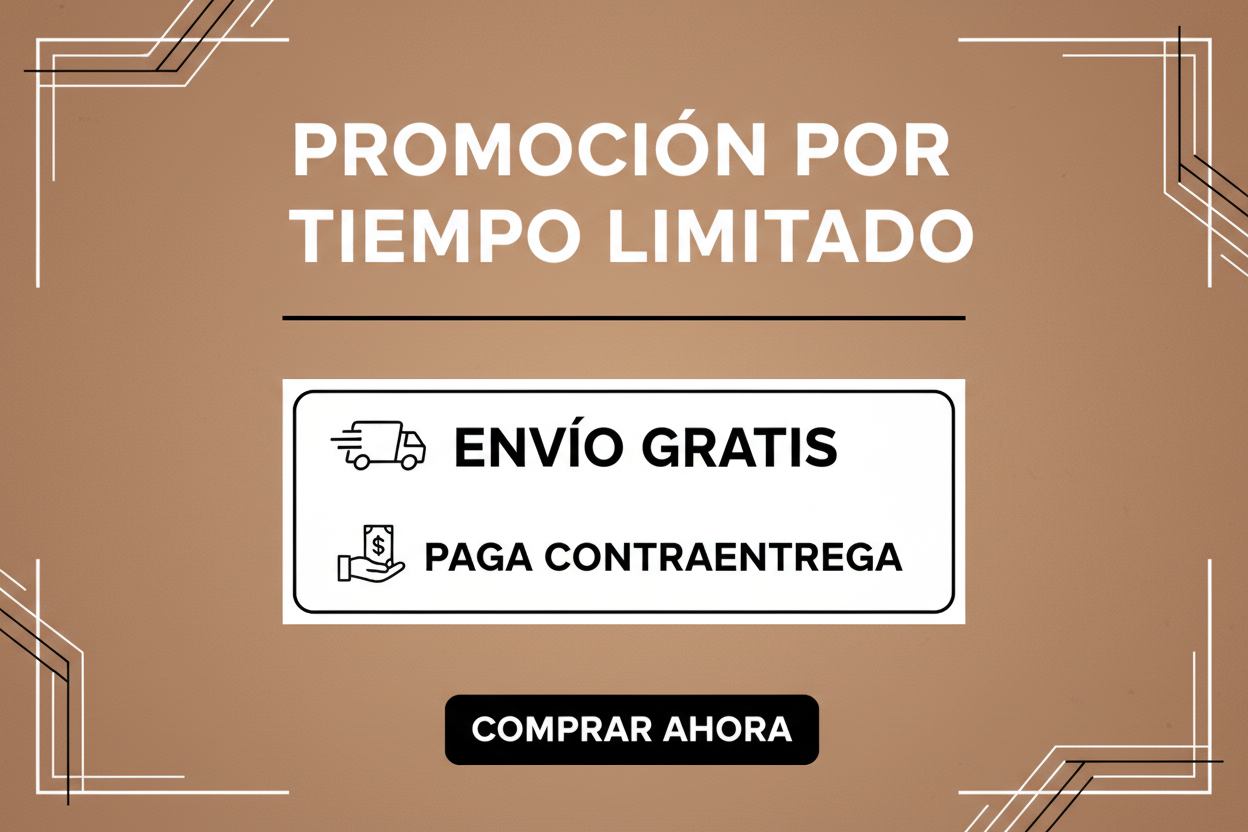 Necesito de uma imaje de banner para mi tienda para mobile, o sea, más grande en altura, puedo poner promoción por tiempo lilitado, envio gratis, más paga contraentrega, colores marron, blanco y negro